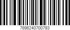 Código de barras (EAN, GTIN, SKU, ISBN): '7896240700793'