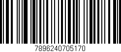 Código de barras (EAN, GTIN, SKU, ISBN): '7896240705170'