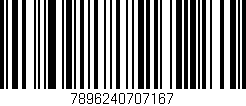 Código de barras (EAN, GTIN, SKU, ISBN): '7896240707167'