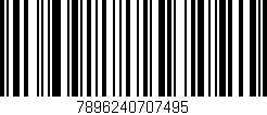 Código de barras (EAN, GTIN, SKU, ISBN): '7896240707495'