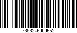 Código de barras (EAN, GTIN, SKU, ISBN): '7896246000552'