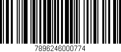 Código de barras (EAN, GTIN, SKU, ISBN): '7896246000774'