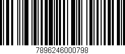 Código de barras (EAN, GTIN, SKU, ISBN): '7896246000798'