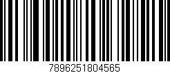 Código de barras (EAN, GTIN, SKU, ISBN): '7896251804565'