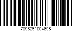 Código de barras (EAN, GTIN, SKU, ISBN): '7896251804695'