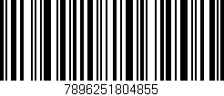 Código de barras (EAN, GTIN, SKU, ISBN): '7896251804855'
