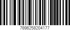 Código de barras (EAN, GTIN, SKU, ISBN): '7896258204177'