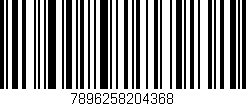 Código de barras (EAN, GTIN, SKU, ISBN): '7896258204368'