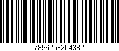 Código de barras (EAN, GTIN, SKU, ISBN): '7896258204382'