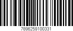 Código de barras (EAN, GTIN, SKU, ISBN): '7896259100331'