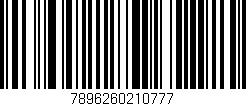 Código de barras (EAN, GTIN, SKU, ISBN): '7896260210777'