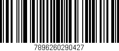 Código de barras (EAN, GTIN, SKU, ISBN): '7896260290427'