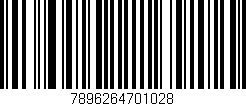 Código de barras (EAN, GTIN, SKU, ISBN): '7896264701028'