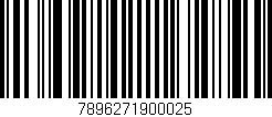 Código de barras (EAN, GTIN, SKU, ISBN): '7896271900025'