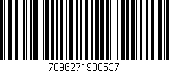 Código de barras (EAN, GTIN, SKU, ISBN): '7896271900537'