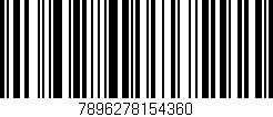 Código de barras (EAN, GTIN, SKU, ISBN): '7896278154360'