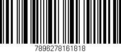 Código de barras (EAN, GTIN, SKU, ISBN): '7896278161818'