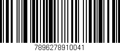 Código de barras (EAN, GTIN, SKU, ISBN): '7896278910041'