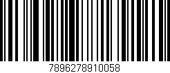 Código de barras (EAN, GTIN, SKU, ISBN): '7896278910058'