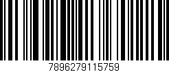 Código de barras (EAN, GTIN, SKU, ISBN): '7896279115759'
