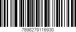 Código de barras (EAN, GTIN, SKU, ISBN): '7896279116930'