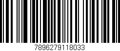 Código de barras (EAN, GTIN, SKU, ISBN): '7896279118033'