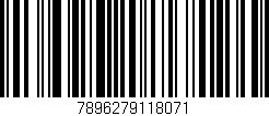 Código de barras (EAN, GTIN, SKU, ISBN): '7896279118071'