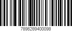 Código de barras (EAN, GTIN, SKU, ISBN): '7896289400098'