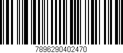 Código de barras (EAN, GTIN, SKU, ISBN): '7896290402470'