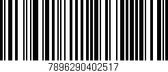 Código de barras (EAN, GTIN, SKU, ISBN): '7896290402517'
