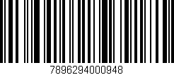 Código de barras (EAN, GTIN, SKU, ISBN): '7896294000948'