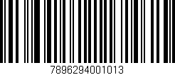 Código de barras (EAN, GTIN, SKU, ISBN): '7896294001013'