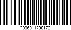Código de barras (EAN, GTIN, SKU, ISBN): '7896311700172'
