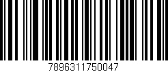 Código de barras (EAN, GTIN, SKU, ISBN): '7896311750047'