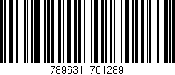 Código de barras (EAN, GTIN, SKU, ISBN): '7896311761289'