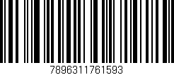 Código de barras (EAN, GTIN, SKU, ISBN): '7896311761593'