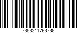 Código de barras (EAN, GTIN, SKU, ISBN): '7896311763788'