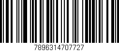 Código de barras (EAN, GTIN, SKU, ISBN): '7896314707727'