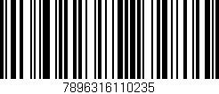 Código de barras (EAN, GTIN, SKU, ISBN): '7896316110235'