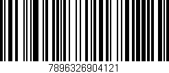 Código de barras (EAN, GTIN, SKU, ISBN): '7896326904121'