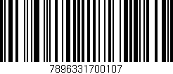 Código de barras (EAN, GTIN, SKU, ISBN): '7896331700107'