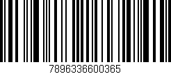 Código de barras (EAN, GTIN, SKU, ISBN): '7896336600365'