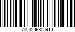 Código de barras (EAN, GTIN, SKU, ISBN): '7896336600419'