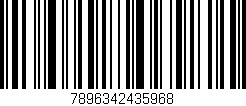 Código de barras (EAN, GTIN, SKU, ISBN): '7896342435968'