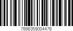 Código de barras (EAN, GTIN, SKU, ISBN): '7896359004478'