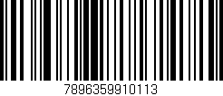 Código de barras (EAN, GTIN, SKU, ISBN): '7896359910113'