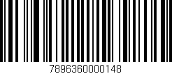 Código de barras (EAN, GTIN, SKU, ISBN): '7896360000148'