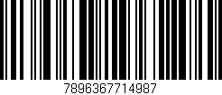 Código de barras (EAN, GTIN, SKU, ISBN): '7896367714987'