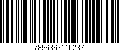 Código de barras (EAN, GTIN, SKU, ISBN): '7896369110237'