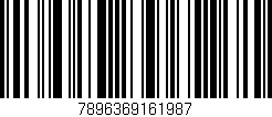 Código de barras (EAN, GTIN, SKU, ISBN): '7896369161987'